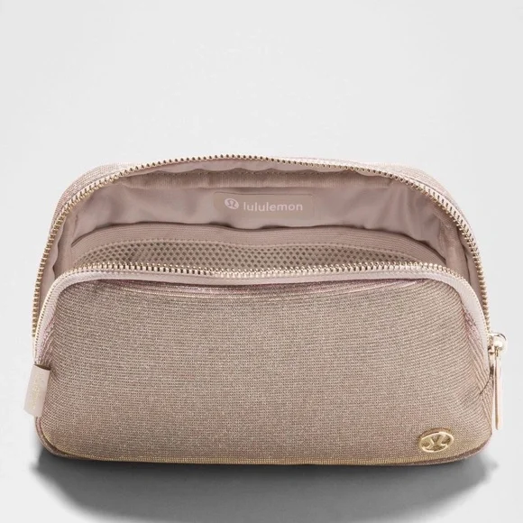 🆕 LULULEMON Everywhere Belt Bag 1L Glitter Pink Champagne/Muse/Gold NWT - Picture 6 of 17